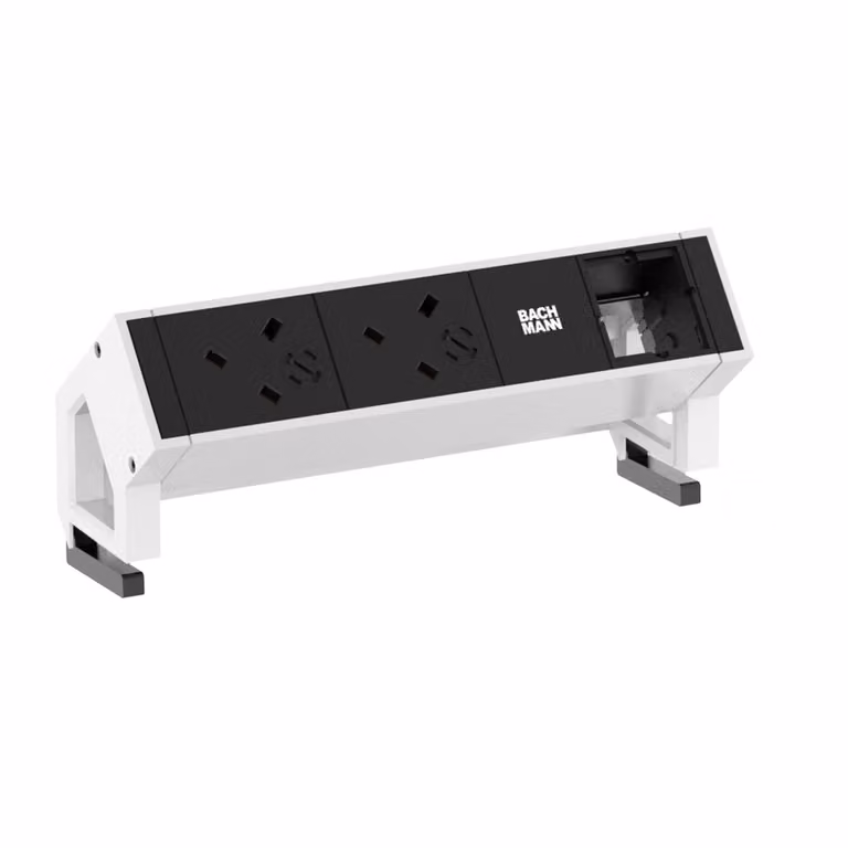 BACHMANN striscia di prese Desk2 2xprese UK 3,15A 4
