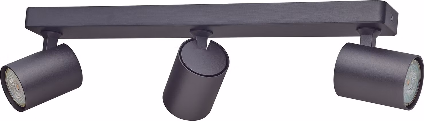 Oktaplex faretto da soffitto 3 fiamme GU10 faretto orientabile LED spot bar 230V plafoniera nera