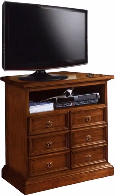 Porta TV classico Mobili 2G con 6 cassetti e 1 vano in legno color noce L: 83 cm, P: 47 cm, H: 84 cm – 2