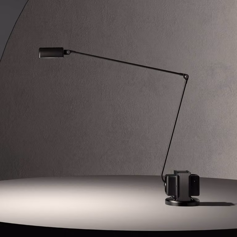 Lumina Lampada da scrivania Daphine, dimmerabile, Nero, Studio / Ufficio, Metallo, Moderno, Lampada da tavolo LED