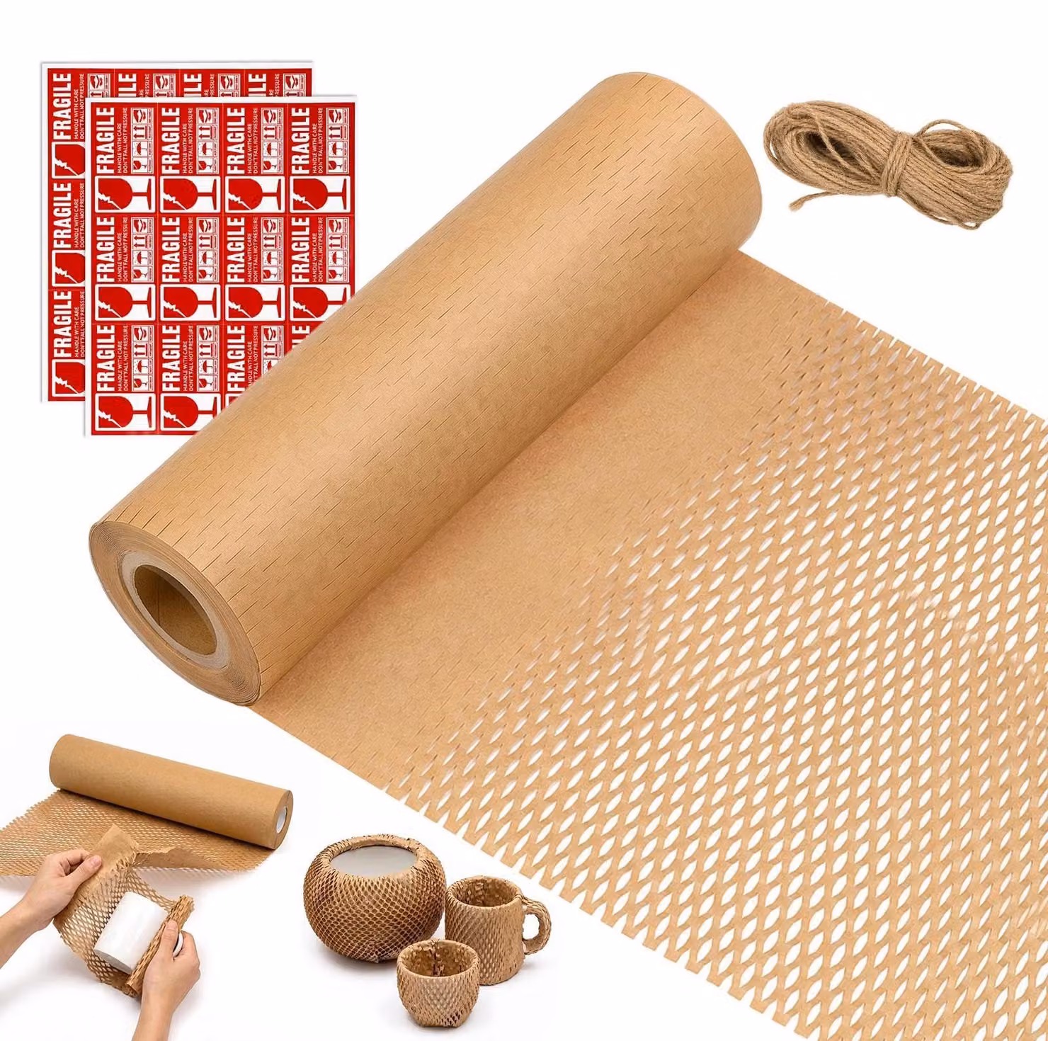 Carta per alveoli di miele, dimensioni 30 cm x 50 m, carta da imballaggio, colore principale