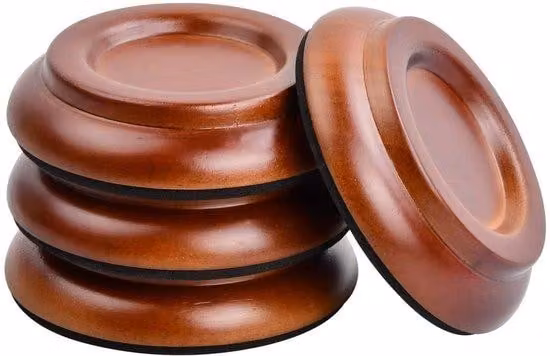 Rotoli di legno di alta qualità con rivestimento protettivo - Set da 4 pezzi