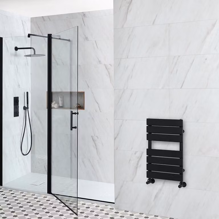 Scaldasalviette di Design - 600mm x 400mm - Nero - Lustro