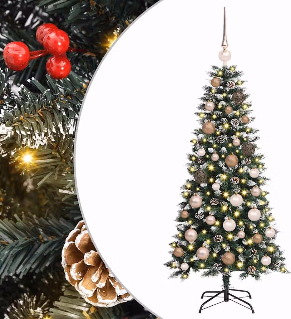 Albero di Natale artificiale con 150 LED Verde 120 cm