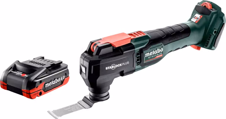Metabo MT 18 LTX BL QSL Multitool a batteria 18 V Brushless Starlock Plus + 1x batteria LiHDX 4,0 Ah - senza caricabatteria