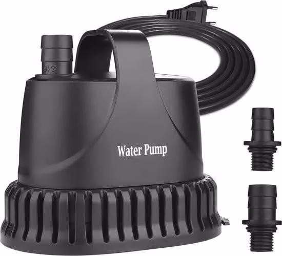 Pompa sommergibile per laghetti e fontane da giardino - pompa d'acqua ultra-silenziosa 800 l/h, 15 W