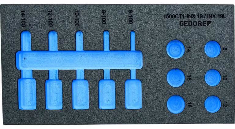 GEDORE EI-1500 CT1-INX 19LK Modulo Check-Tool vuoto, 2957949