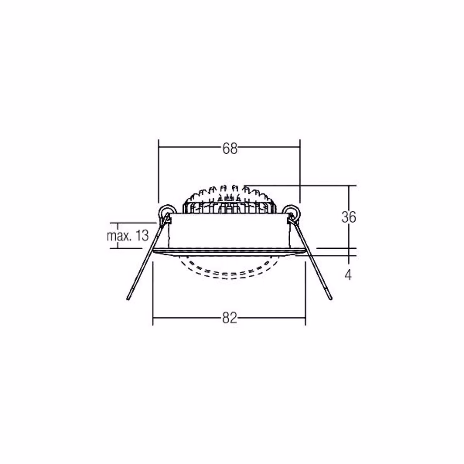 BRUMBERG BB03 Scatola di connessione dimmerabile rotonda, 3 pezzi, bianco BB03,, Bianco / Opale, Corridoio, Alluminio, Downlight