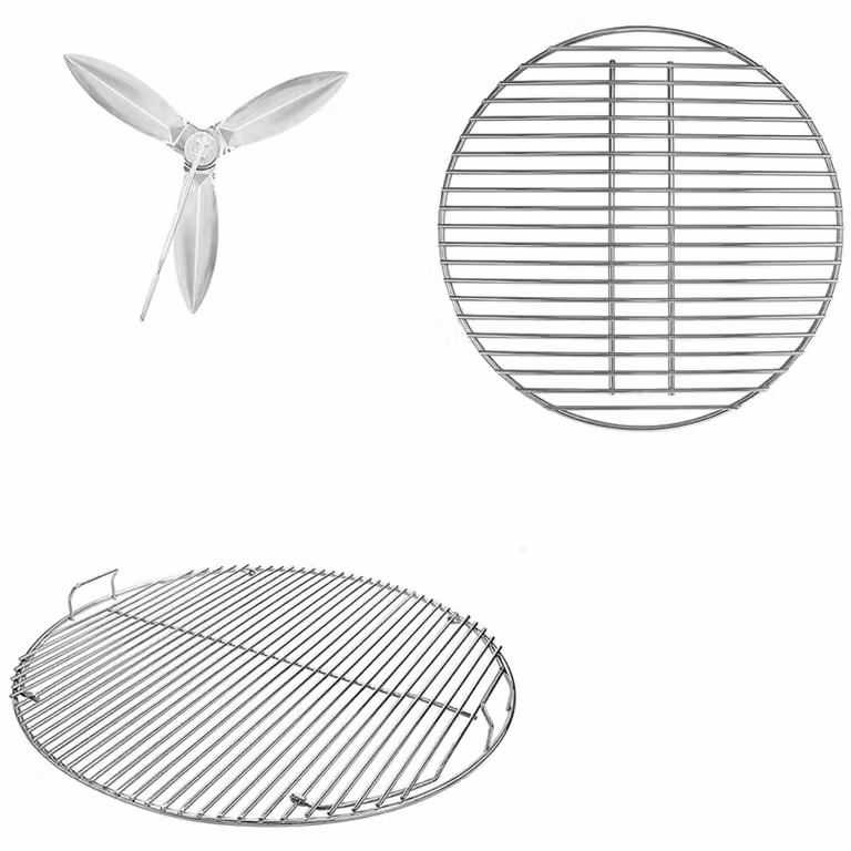Omgoods - Set di ricambi per barbecue a carbone, con rotore, compatibile con Weber 57 cm