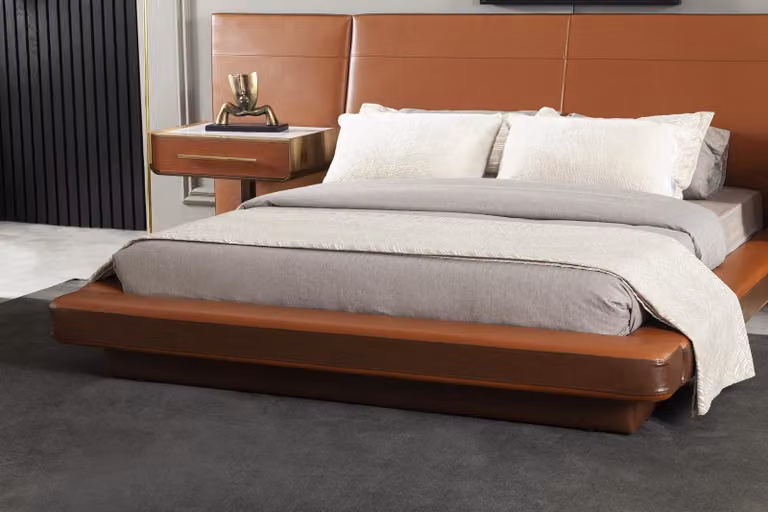 Betten Hotel Luxus Braun Moderner Stil Luxuriöses Schlafzimmer Bequem