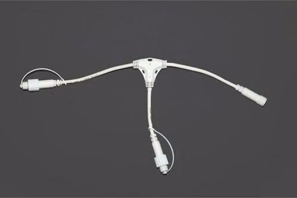 QuickFix T Distributore doppio Cavo bianco