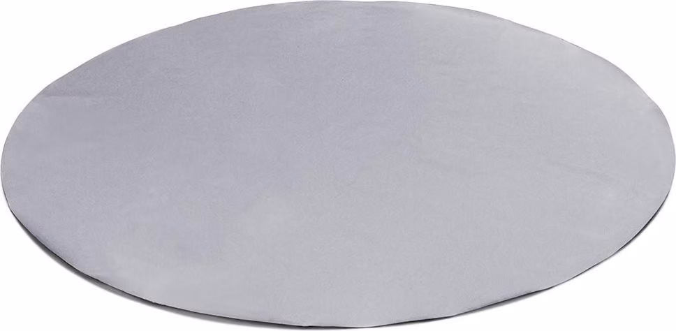 (600g/m²) Telone tondo per camion/telo in PVC senza occhielli (grigio RAL7042, 500 cm) Copertura per piscina Telone per piscina Sottostrato per piscina Telone protettivo per piscina