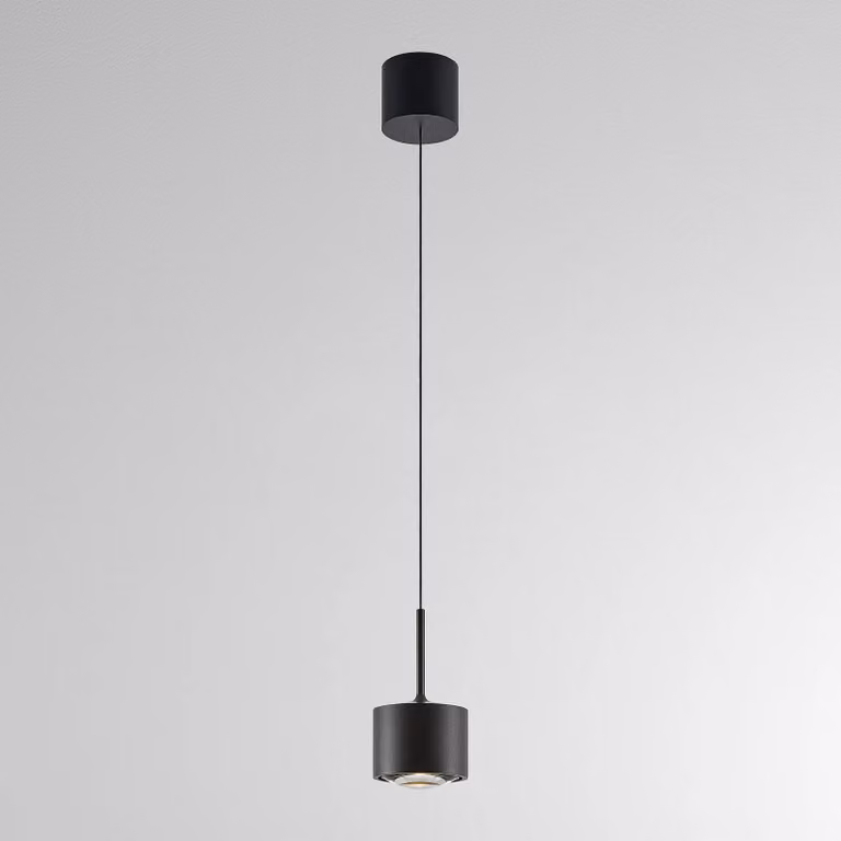 Molto Luce Lampada a sospensione MAG MINI, dimmerabile, Nero, Soggiorno / Sala da pranzo, Alluminio, Moderno, Lampada a sospensione