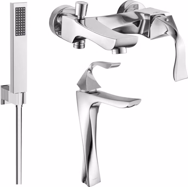 Mexen Estrella R02 set da bagno, cromo - 72313R02-00