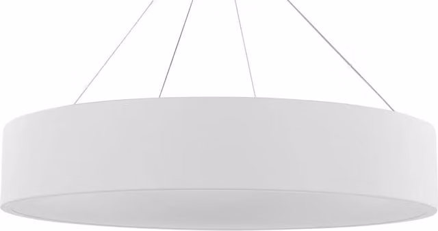 Lampada a sospensione ad anello BELIANI in acciaio bianco con LED integrati luce bianca calda – 1
