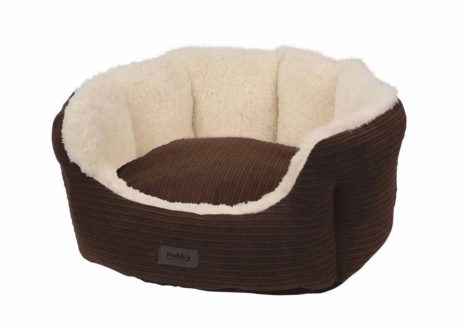Letto Nobby comfort Kamba ovale marrone, dimensioni: 65 x 57 x 22 cm