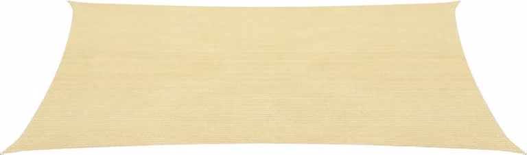 Parasole a vela HDPE Quadrato 3,6x3,6 m Beige