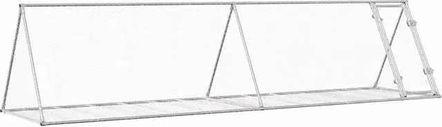 Conigliera Argento 400x105x91 cm in Acciaio Zincato CFW4222345