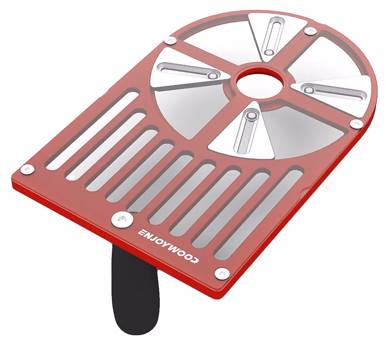 Router, base regolabile, design leggero, colore rosso