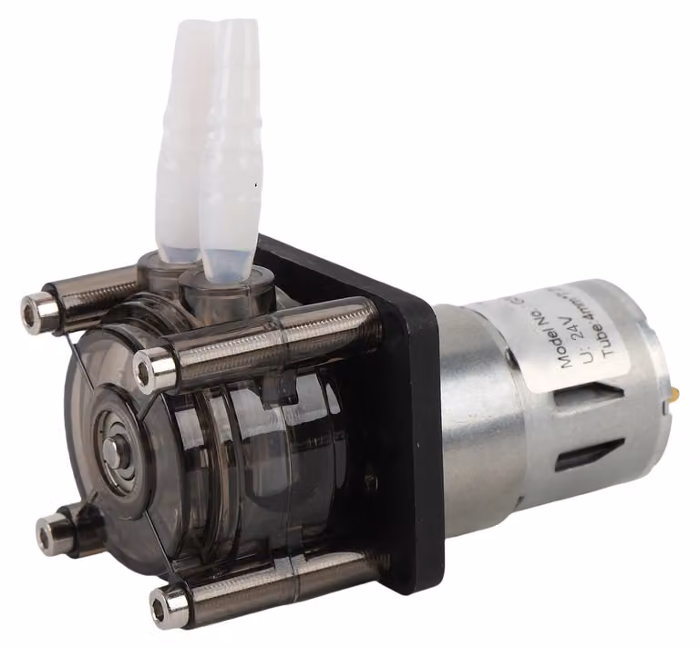Pompa peristaltica, 300 ml/min, motore a spazzole CC, dosaggio di liquidi per applicazioni industriali in acquari, laboratori, 24 V, 0,425 A
