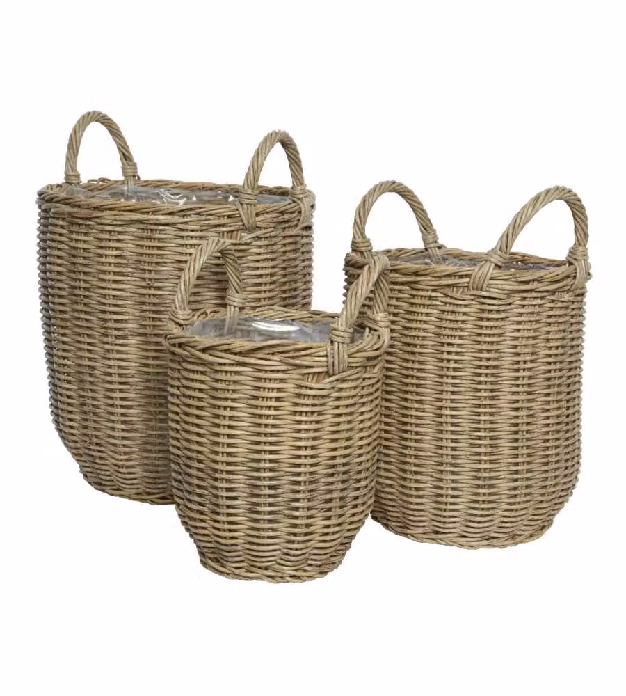 Cesta Con Manici 30X39,5 Cm Colori Naturali - Media