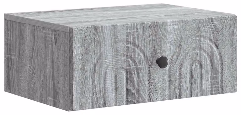 Mobiletto da notte a muro Grigio Sonoma 49 x 34,5 x 20 cm