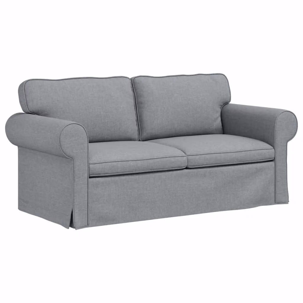 Divano moderno vidaXL in tessuto grigio con struttura in metallo L: 175 cm, P: 82 cm, H: 80 cm – 2