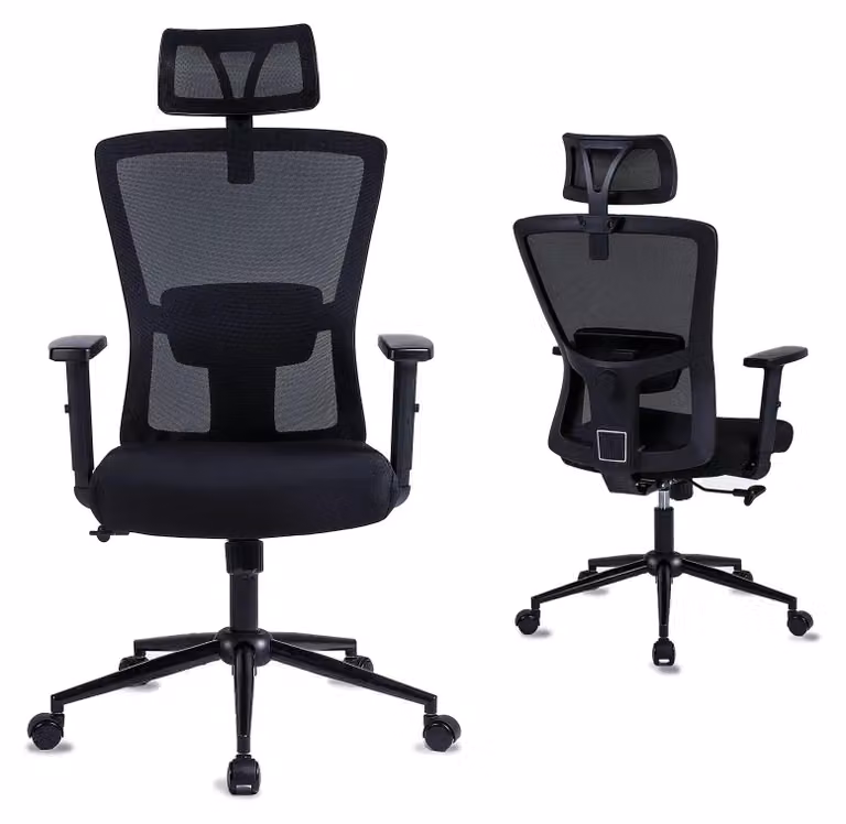 Sedia da ufficio - Sedia ergonomica - Sedia girevole - Sedia per ufficio - Poggiatesta regolabile