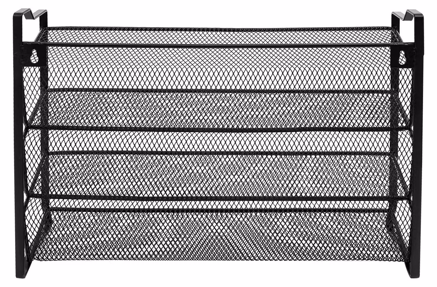 Scaffale per spezie da cucina - scaffale metallico a 4 livelli, autoportante - con 28 barattoli per spezie ed etichette - adatto per armadi e dispense - 34,5 x 10 x 23,5 cm - nero