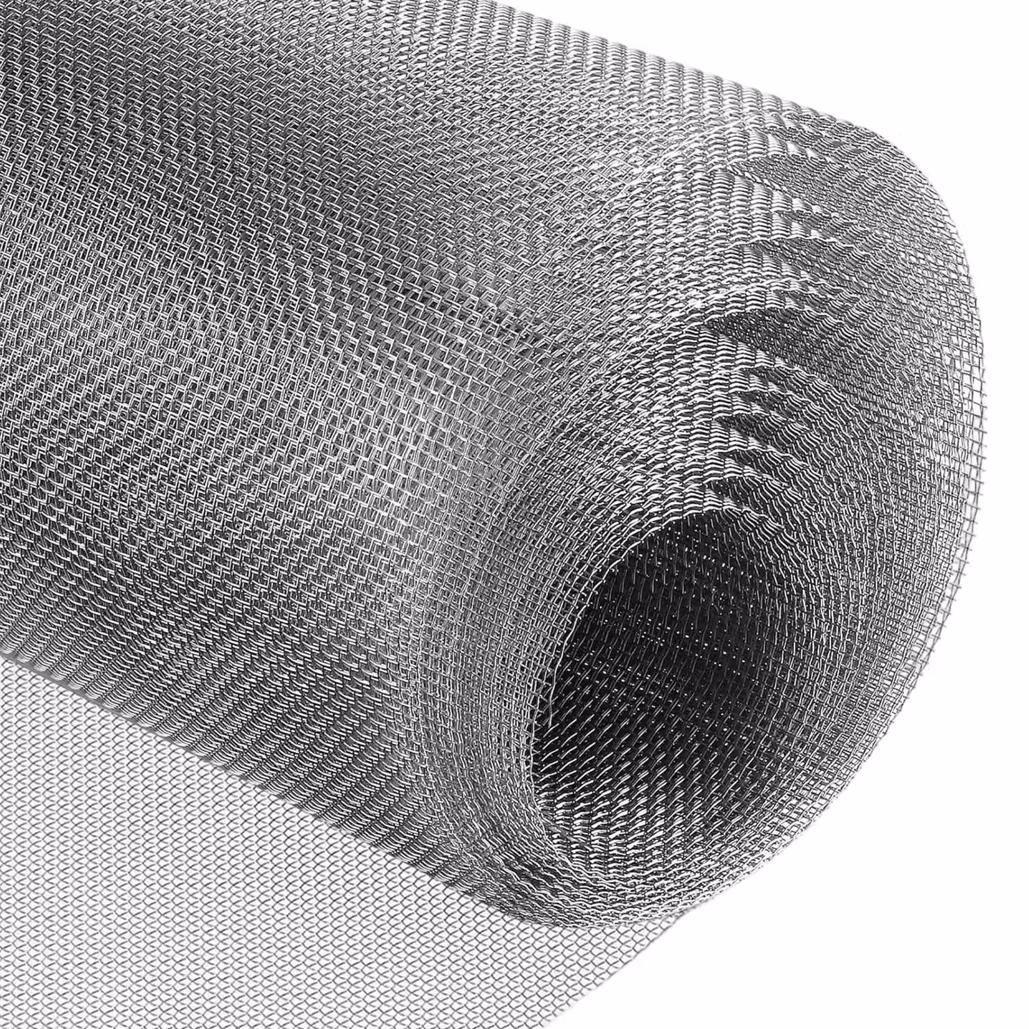 Rete a maglia fine, 40x200 cm, 40 mesh, acciaio inossidabile, protezione per roditori