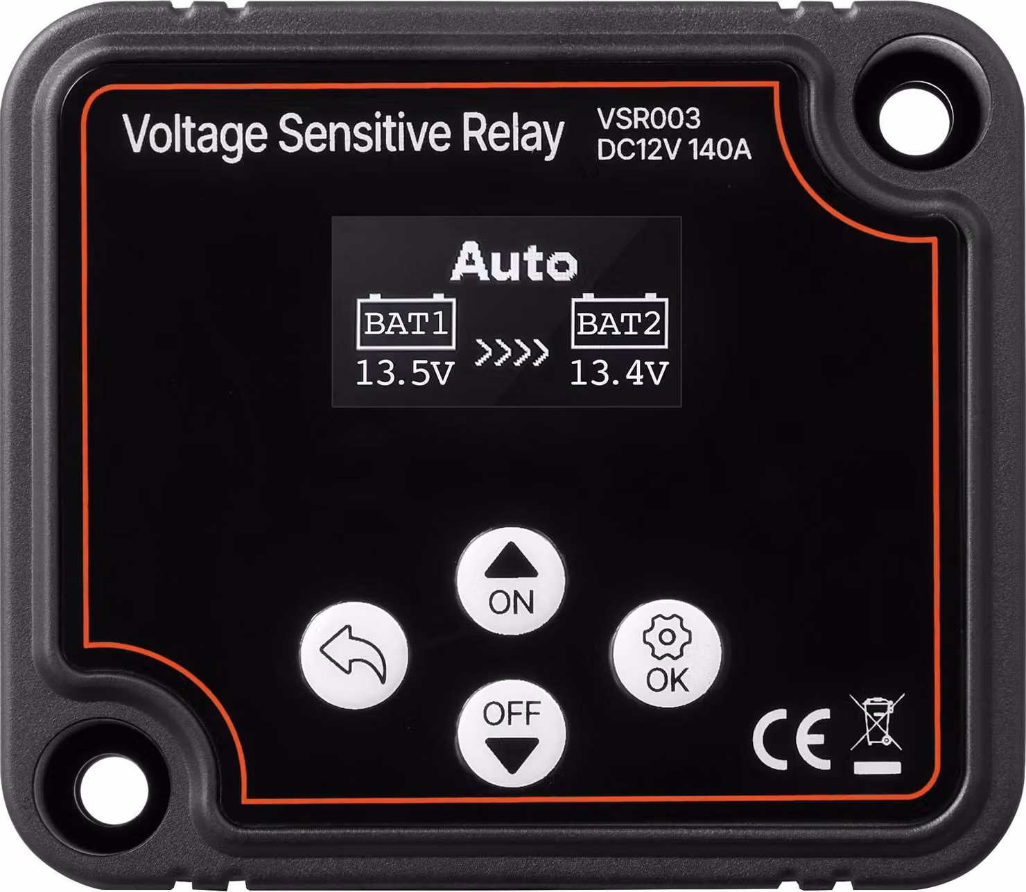 SucceBuy relè di spegnimento 12 V, 140 A, doppio isolatore di batteria con display LCD, interruttore di spegnimento intelligente per batterie al litio e al piombo, adatto per veicoli, camion, camper, UTV, ATV e imbarcazioni