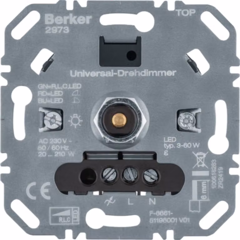 Berker 2973 Uni dimmer rotativo Dimmer LED