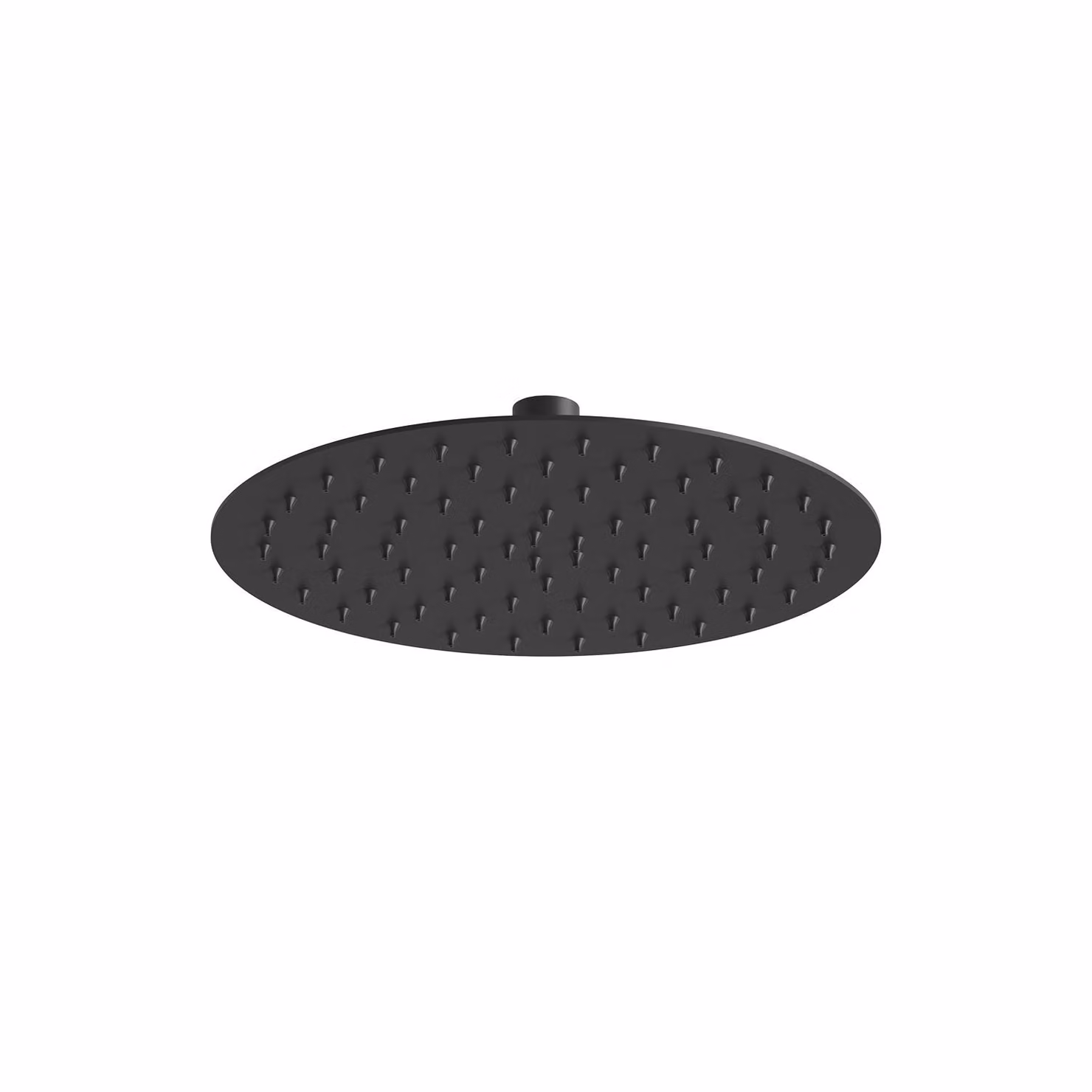 JOHO Soffione doccia a pioggia in acciaio inox Soffione doccia rotondo da incasso da 8 pollici con ugelli anticalcare D20cm Nero