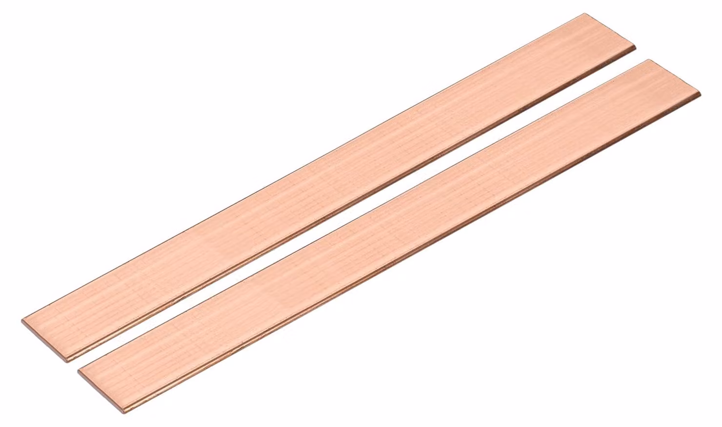 2 barre piatte in rame, tipo C110, dimensioni 1,5x15x230 mm, per riparazioni elettriche fai-da-te
