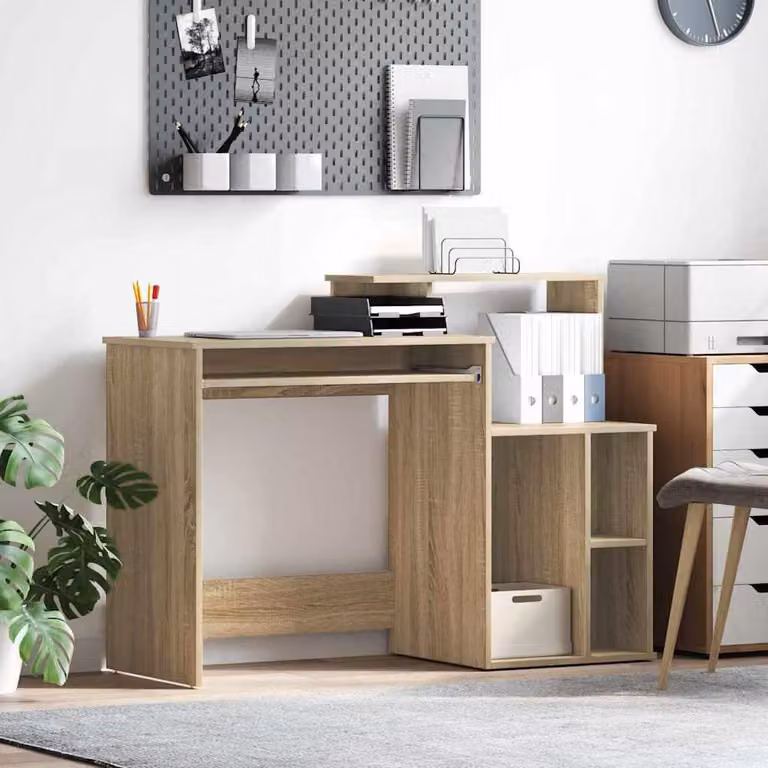 Maison Exclusive - Scrivania in rovere Sonoma 120,5 x 44 x 88,5 cm Materiale ligneo