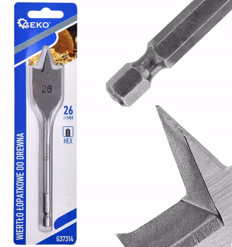 Trapano a pala per legno, 26x152 mm, esagonale (20/200)