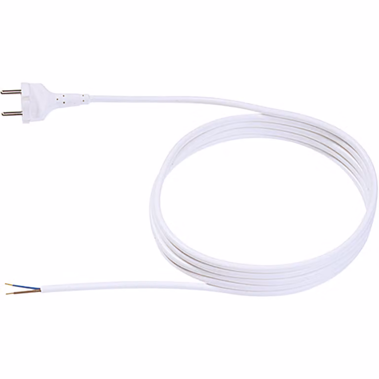 BACHMANN cavo di contorno 2x1,0 3m, H05VV-F cavo di contorno bianco/AEH