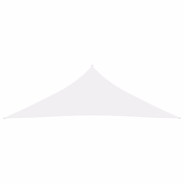 The Living Store Tenda da sole in tessuto Oxford triangolare 5x5x6 m Bianco