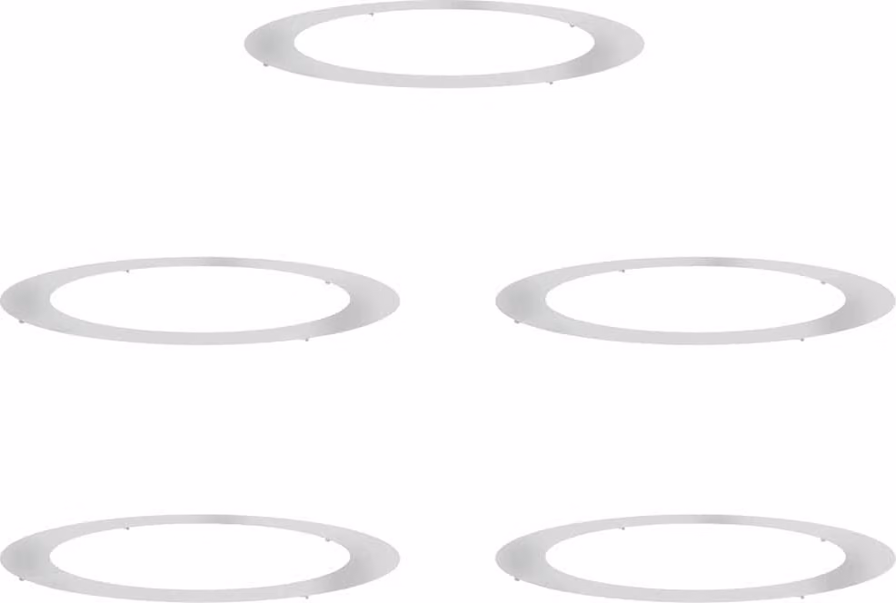 adatto per Anelli d'Albero Piatto 5 pcs Argento Ø90 / 120 cm