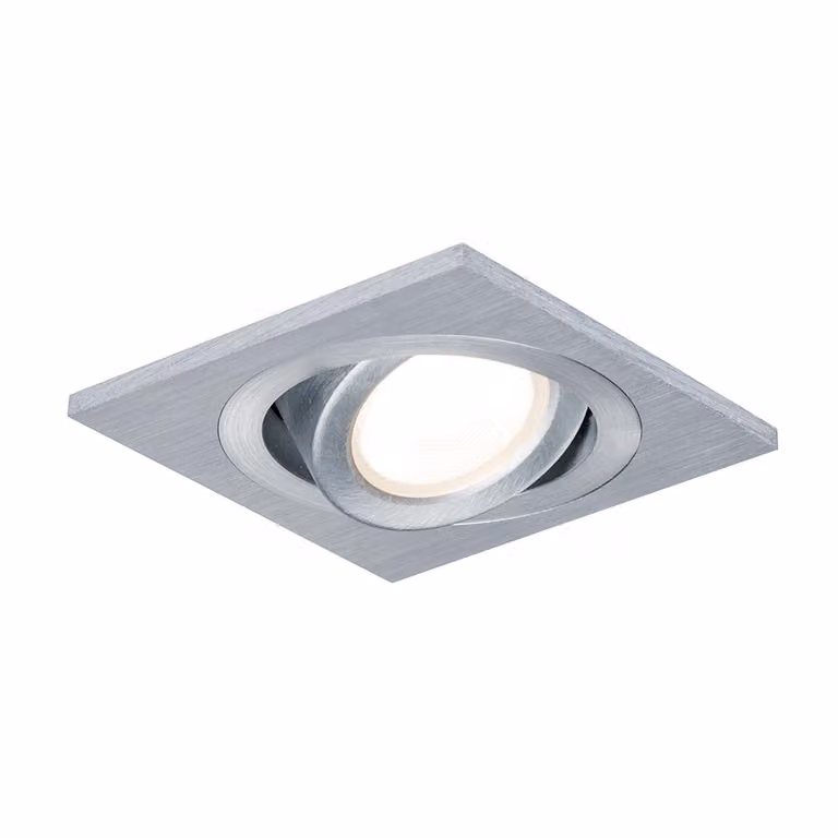 Luce da incasso LED Alluminio forato angolare 4W set di 3 dimmerabili e inclinabili
