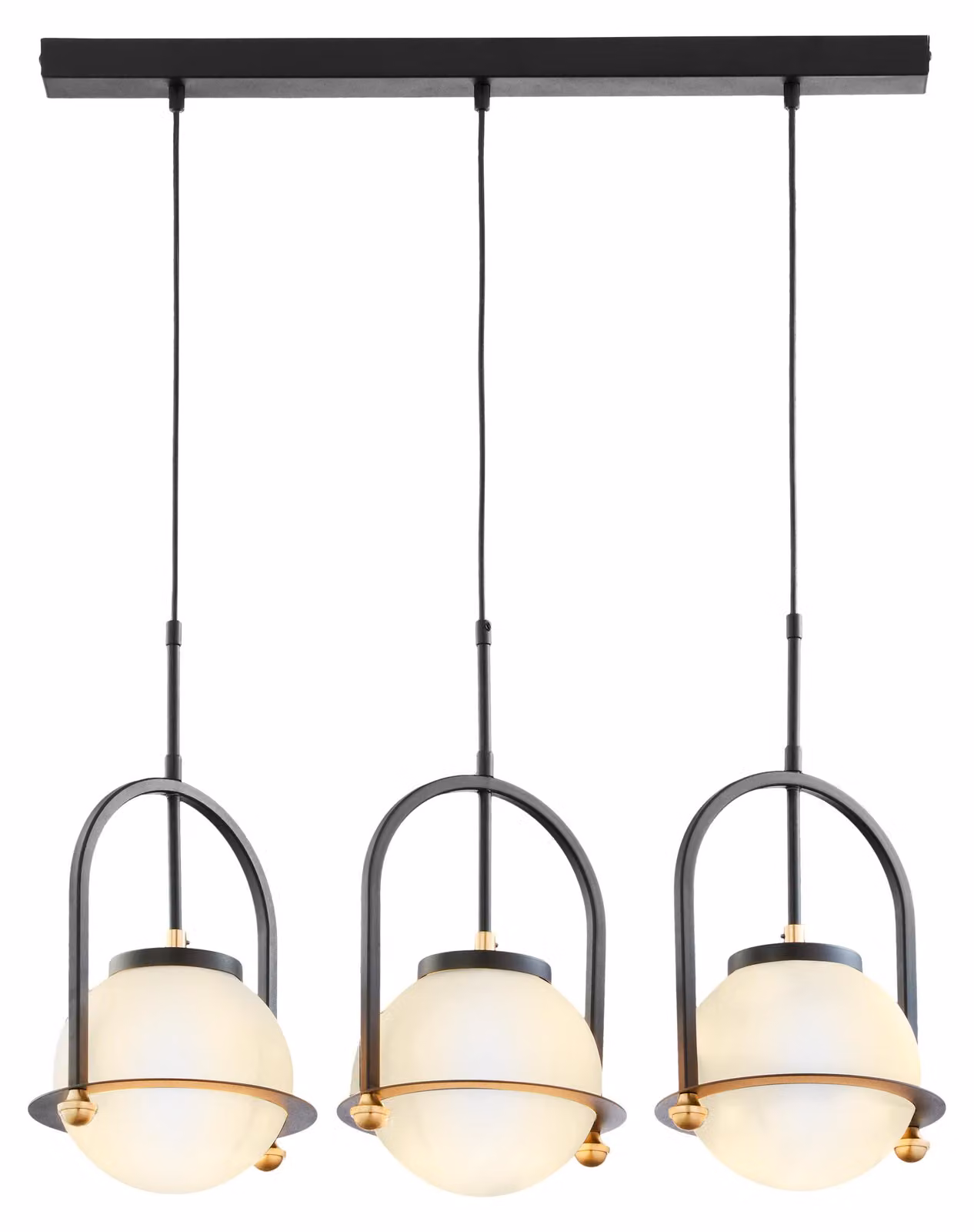 Lampada a sospensione ROSSO bianco e nero 3xE27x40W in metallo, dimensioni: 93x66x23 cm, IP20, Jupiter