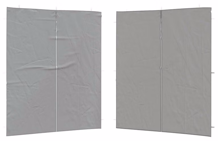 Parete per tenda da festa 2 pcs Grigio Chiaro 200 x 195 cm