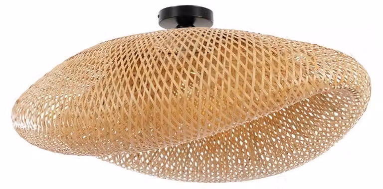 Immax BOHO HILO, lampada da soffitto di design, D80 cm. E27, bambù