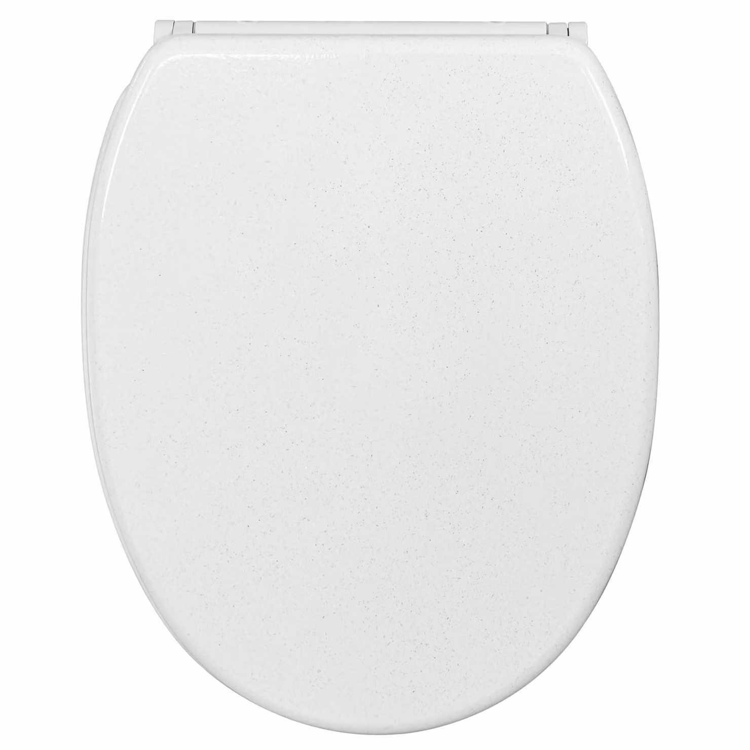 Sedile WC SANILO® con chiusura ammortizzata e chiusura rapida, bianco glitterato, coperchio WC direttamente dal produttore, coperchio per WC, sedile WC, coperchio per WC