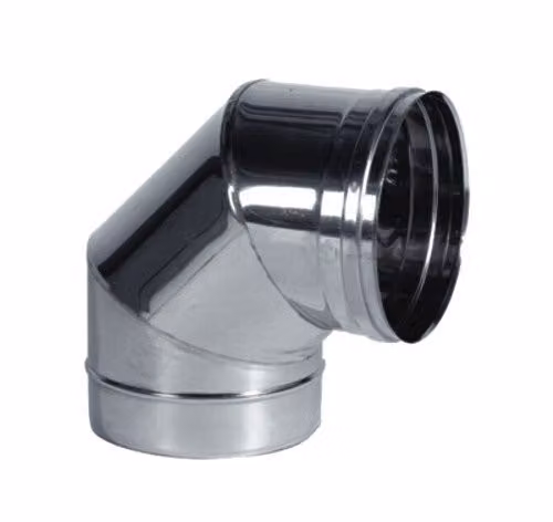 Gomito Inox Settori 90° 20 cm Ala