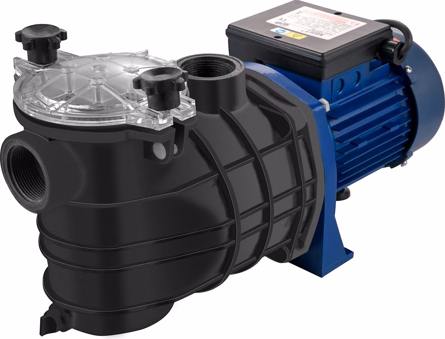 Pompa per piscina 1 HP 750 W Pompe per piscina Portata max. Portata 15000 L/H Velocità pompa filtro 3450 rpm Pompa di circolazione Max. Temperatura 50° C