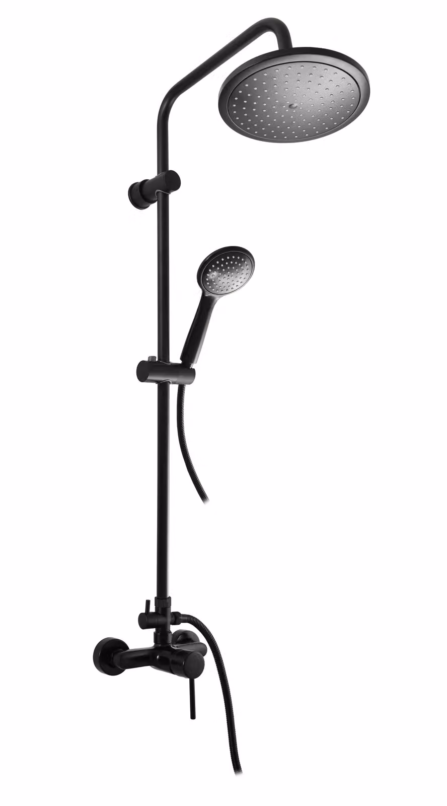 Slezák-RAV Miscelatore per doccia Slezák RAV Seina SE982/3CMAT Colore: nero opaco, Dimensioni: 150 mm