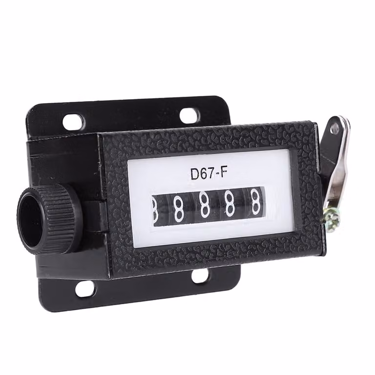 Contatore a cifre, contatore meccanico, contatore manuale, contatore azzerabile, contatore a 5 cifre, contatore a tirare