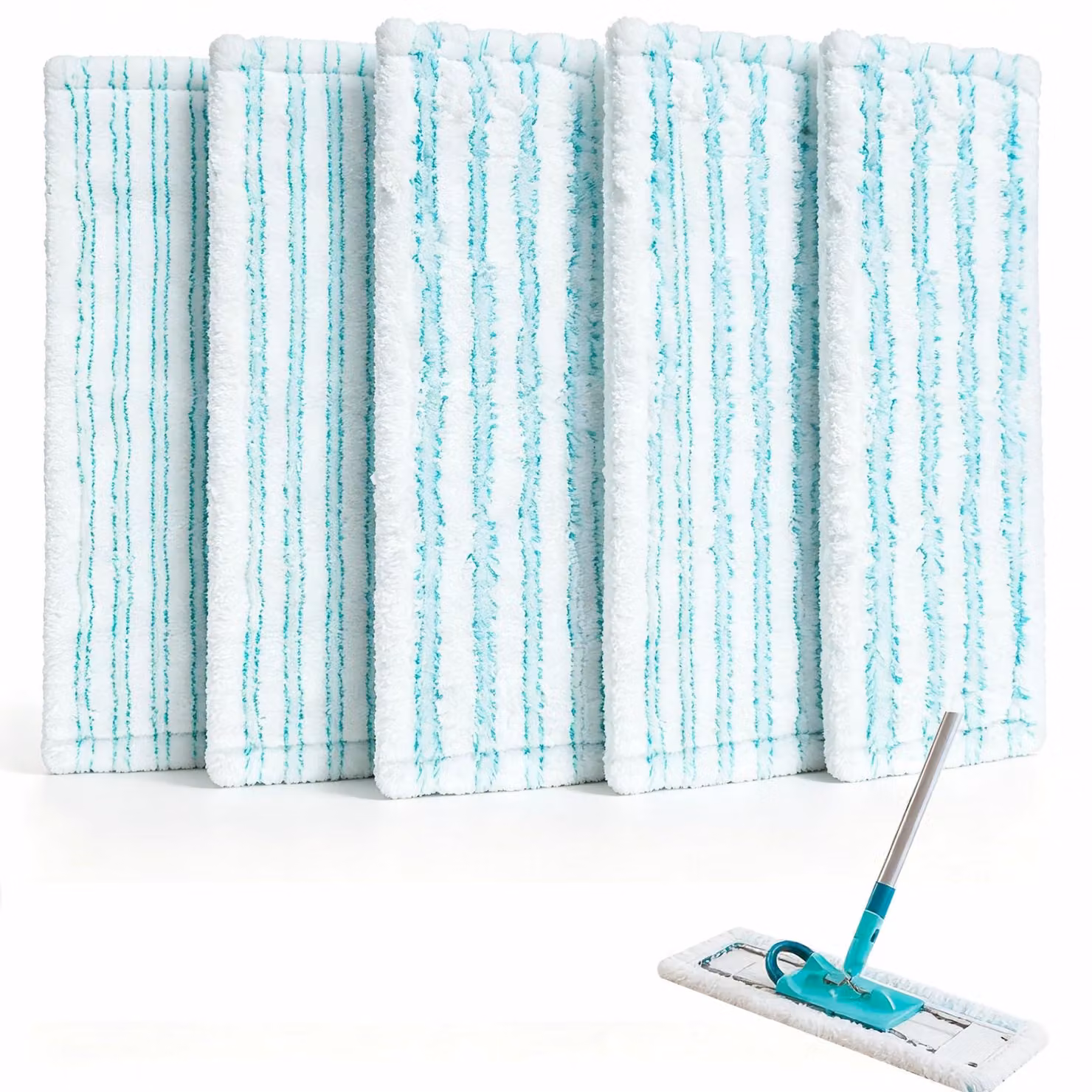 5 coperture di ricambio per mop Leifheit Profi XL, in microfibra, 48 cm