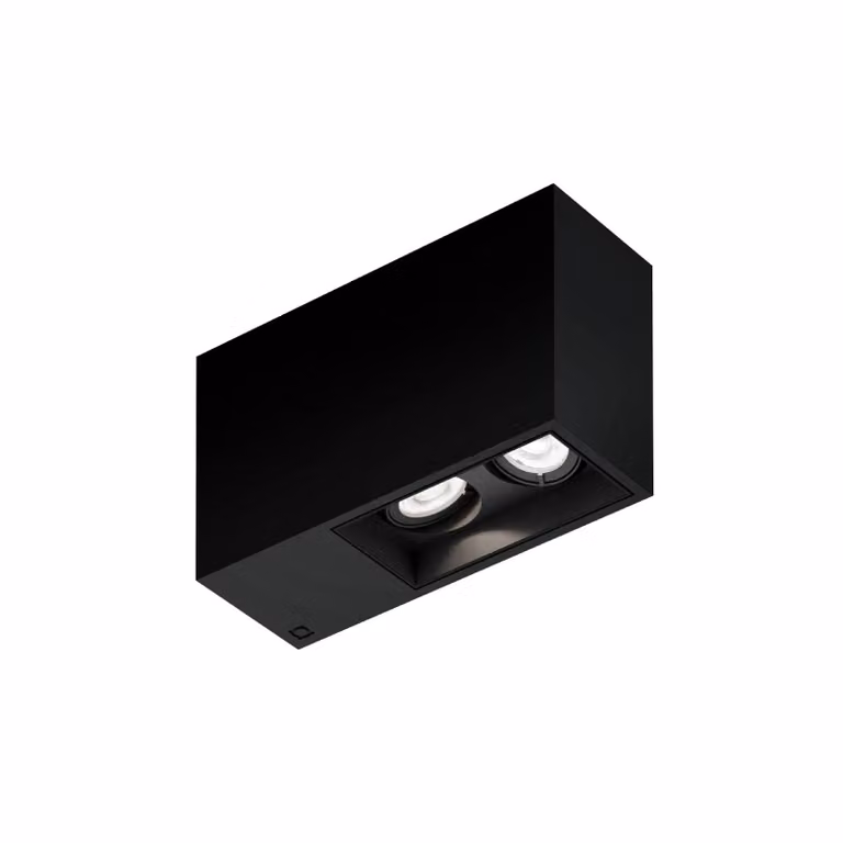 Wever & Ducré Lighting Faretto da incasso Plano petit 2.0, dimmerabile, Nero, Corridoio, Alluminio, Moderno, Plafoniera
